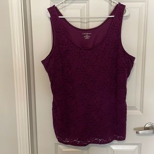 Purple lace top